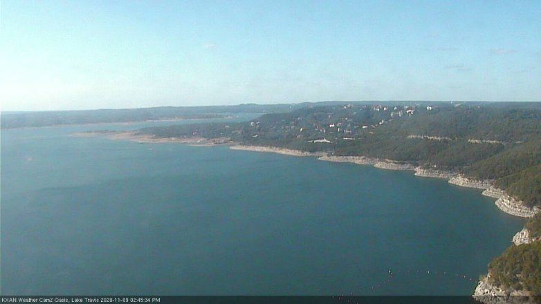 Lake Travis webcam, November 9, 2020 2:45 PM CT