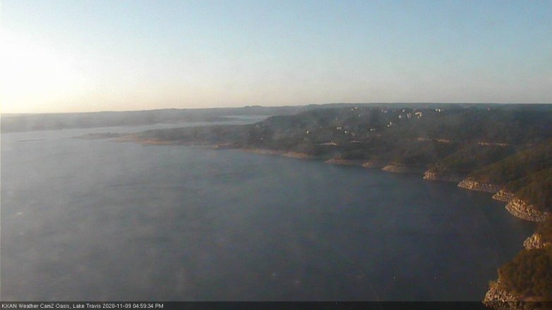 Lake Travis webcam, November 9, 2020 5:00 PM CT