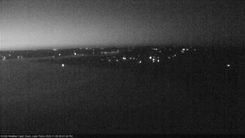 Lake Travis webcam, November 9, 2020 6:25 PM CT
