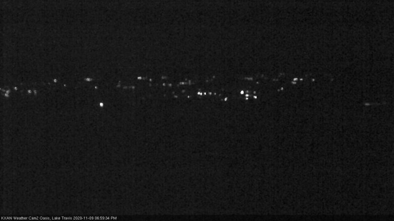 Lake Travis webcam, November 9, 2020 7:00 PM CT