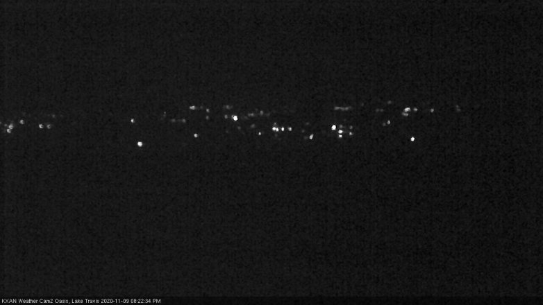 Lake Travis webcam, November 9, 2020 8:25 PM CT