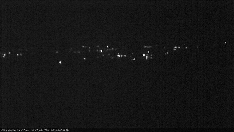 Lake Travis webcam, November 9, 2020 8:45 PM CT