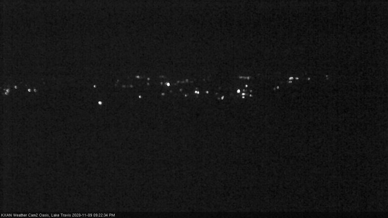 Lake Travis webcam, November 9, 2020 9:25 PM CT
