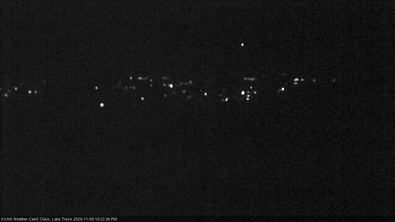 Lake Travis webcam, November 9, 2020 10:25 PM CT