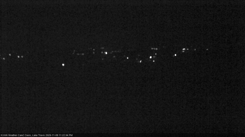 Lake Travis webcam, November 9, 2020 11:25 PM CT