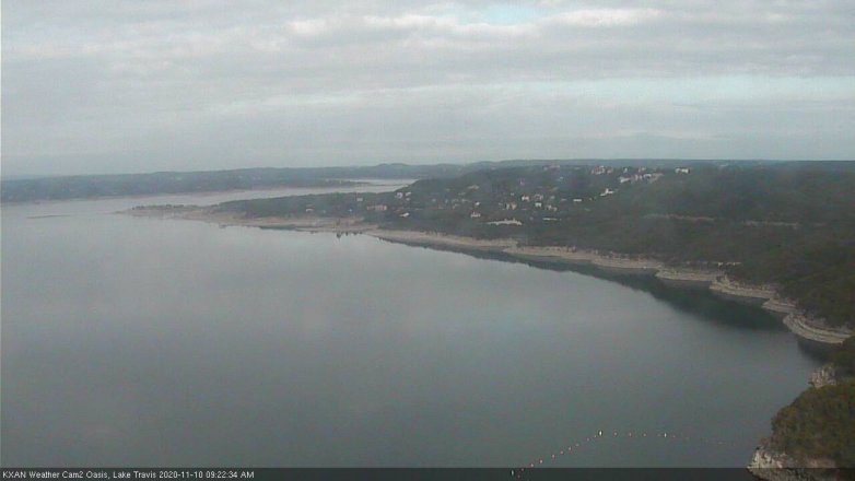 Lake Travis webcam, November 10, 2020 9:25 AM CT