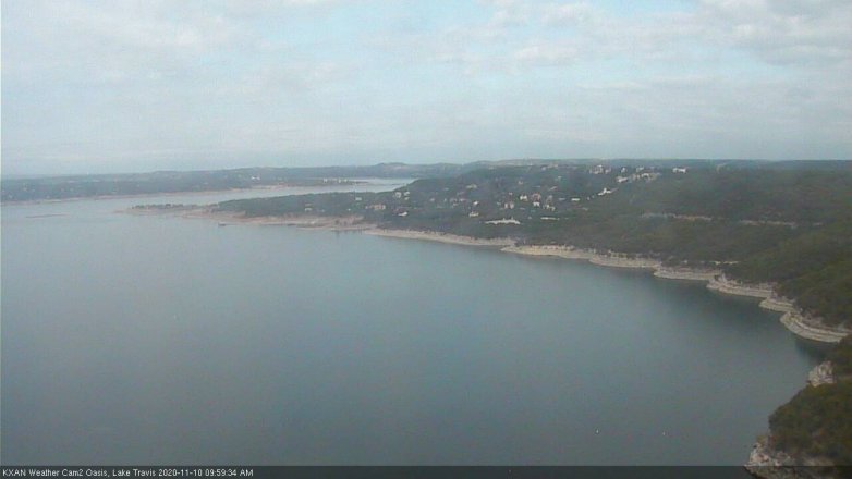 Lake Travis webcam, November 10, 2020 10:00 AM CT