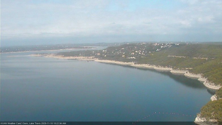 Lake Travis webcam, November 10, 2020 10:25 AM CT