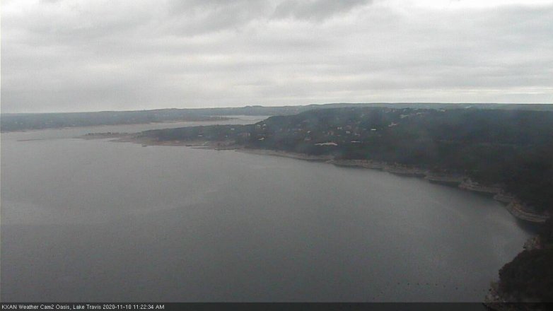 Lake Travis webcam, November 10, 2020 11:25 AM CT