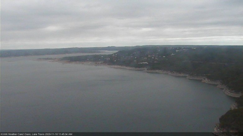 Lake Travis webcam, November 10, 2020 11:45 AM CT