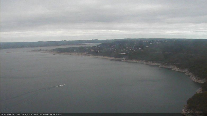 Lake Travis webcam, November 10, 2020 12:00 PM CT