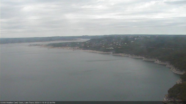 Lake Travis webcam, November 10, 2020 1:25 PM CT