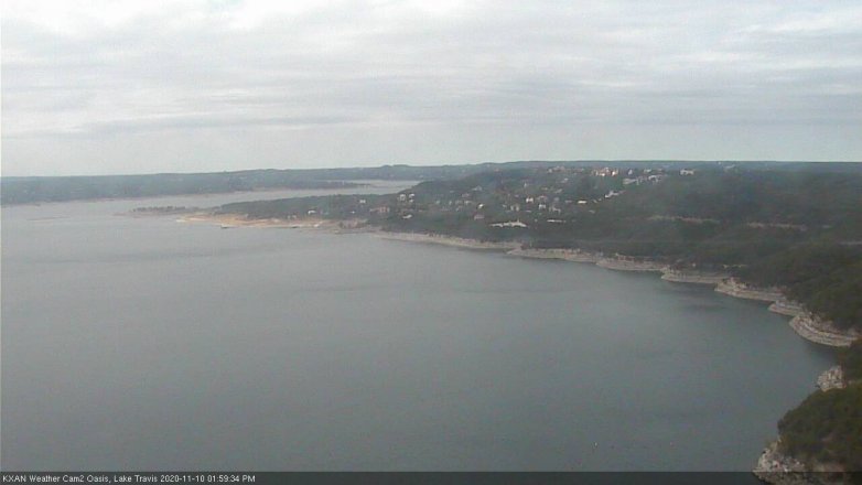 Lake Travis webcam, November 10, 2020 2:00 PM CT