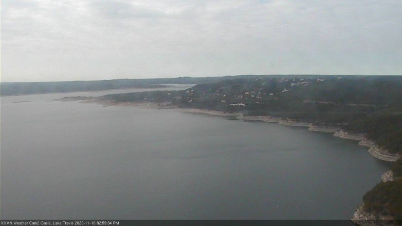Lake Travis webcam, November 10, 2020 3:00 PM CT