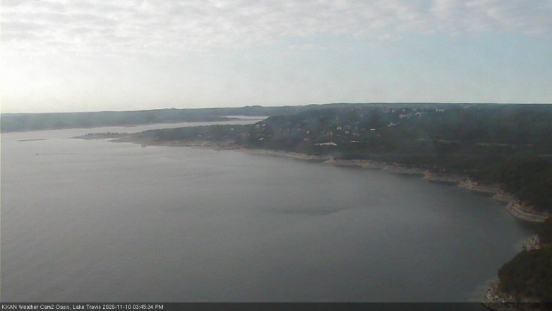Lake Travis webcam, November 10, 2020 3:45 PM CT