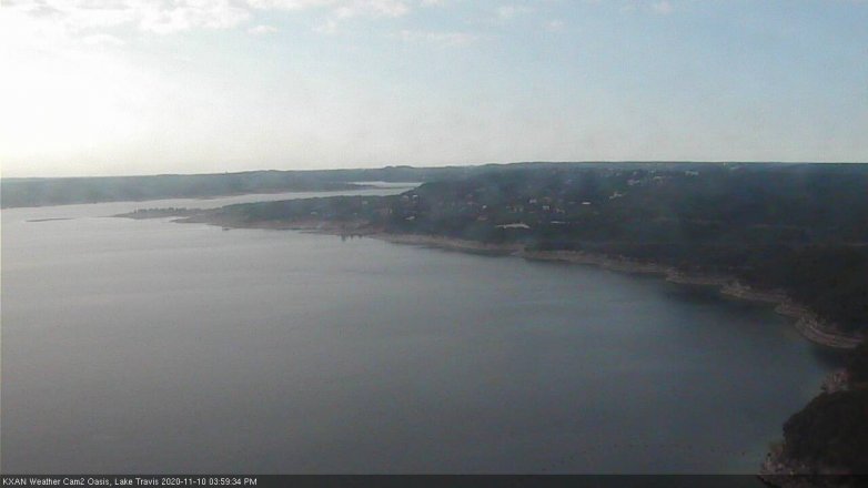 Lake Travis webcam, November 10, 2020 4:00 PM CT