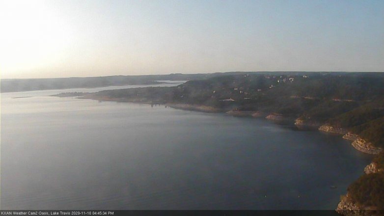 Lake Travis webcam, November 10, 2020 4:45 PM CT