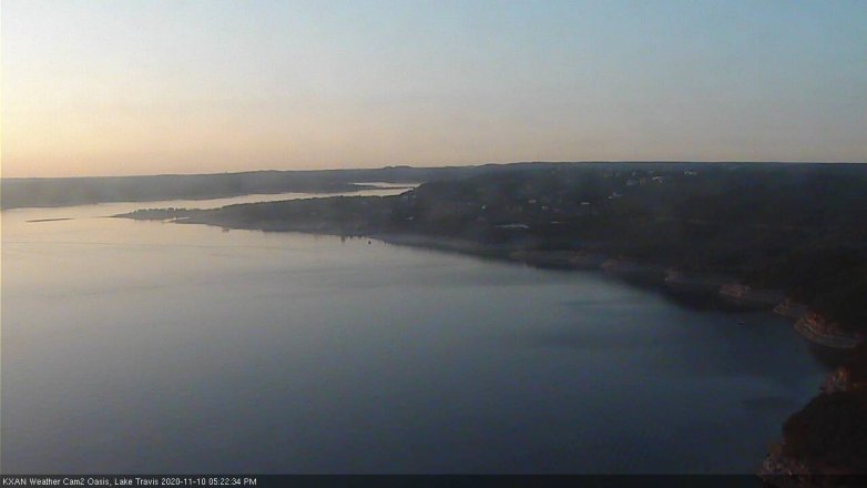 Lake Travis webcam, November 10, 2020 5:25 PM CT
