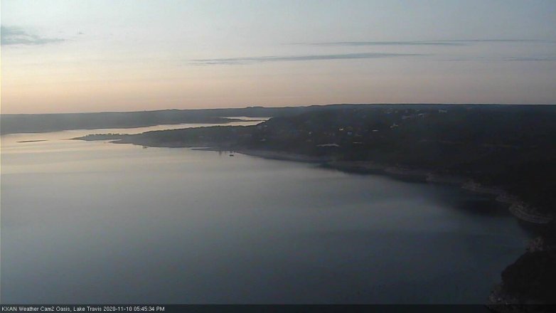 Lake Travis webcam, November 10, 2020 5:45 PM CT