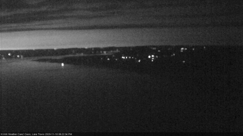 Lake Travis webcam, November 10, 2020 6:25 PM CT