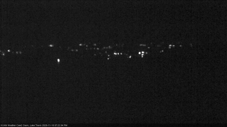 Lake Travis webcam, November 10, 2020 7:25 PM CT