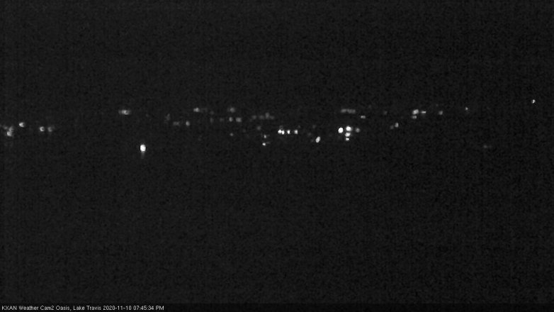 Lake Travis webcam, November 10, 2020 7:45 PM CT