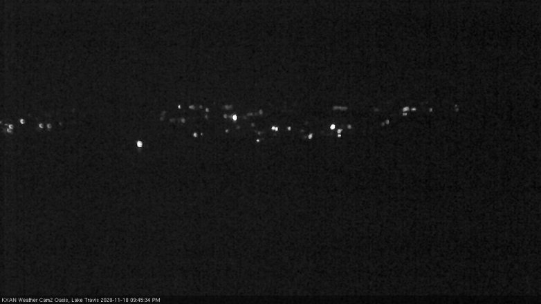 Lake Travis webcam, November 10, 2020 9:45 PM CT