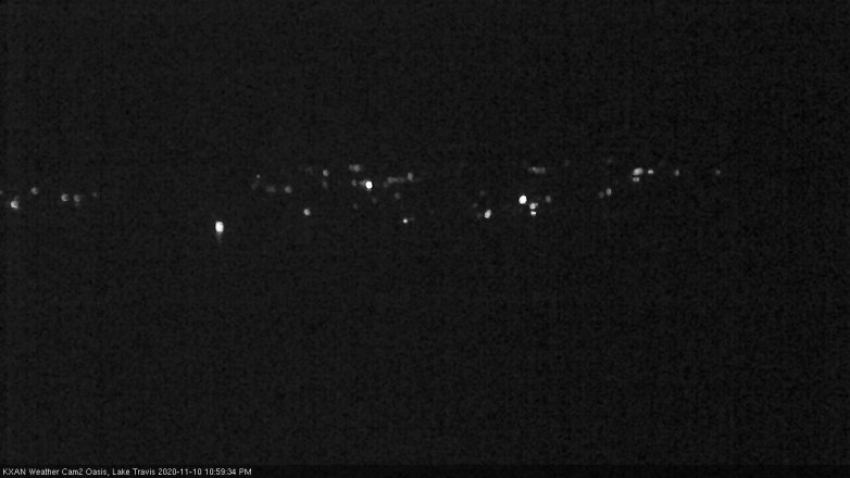 Lake Travis webcam, November 10, 2020 11:00 PM CT