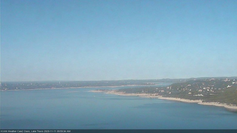 Lake Travis webcam, November 11, 2020 10:00 AM CT