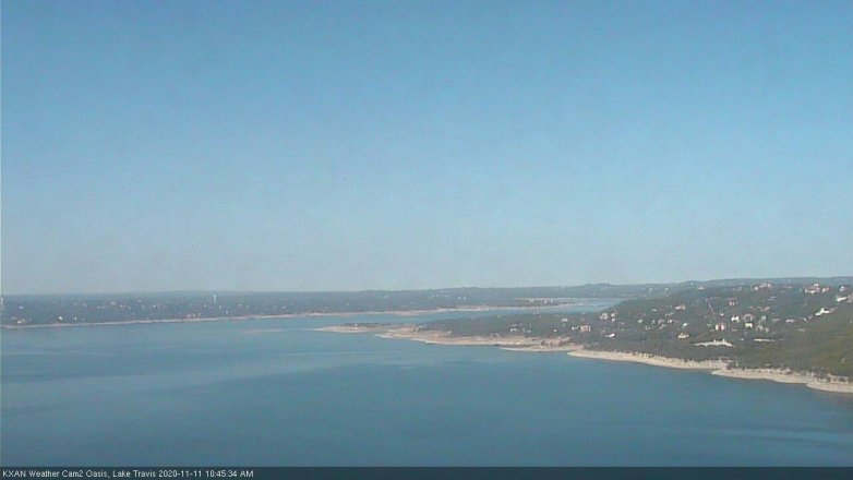 Lake Travis webcam, November 11, 2020 10:45 AM CT