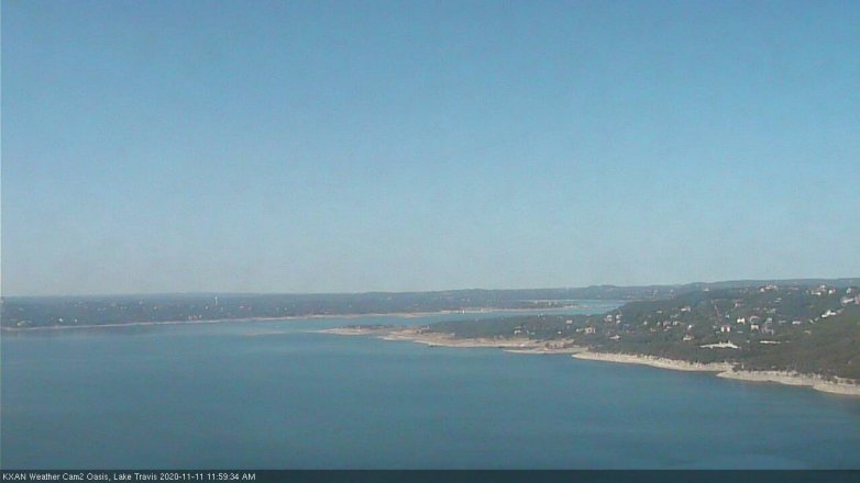 Lake Travis webcam, November 11, 2020 12:00 PM CT