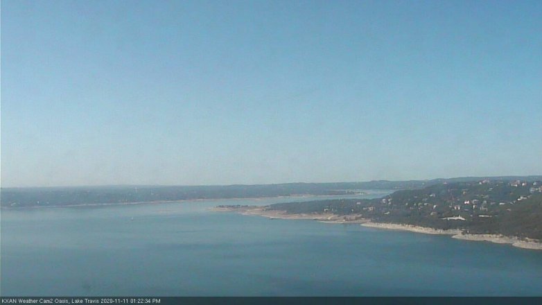 Lake Travis webcam, November 11, 2020 1:25 PM CT