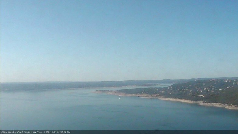 Lake Travis webcam, November 11, 2020 2:00 PM CT