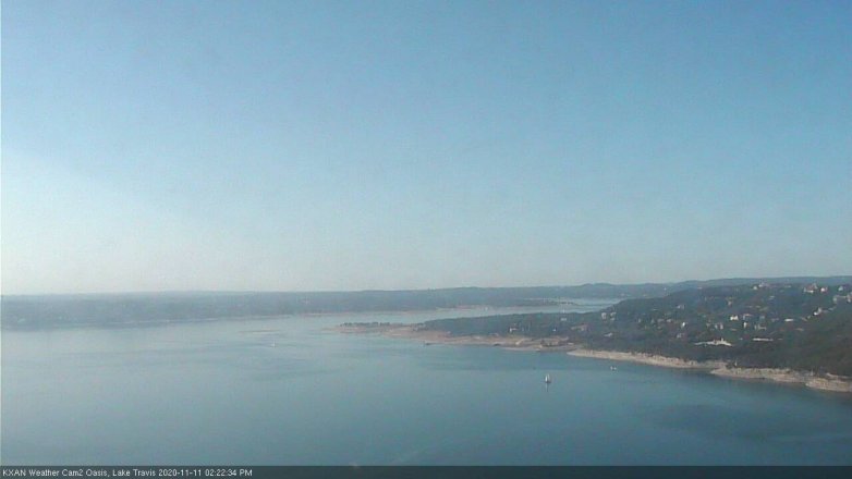 Lake Travis webcam, November 11, 2020 2:25 PM CT