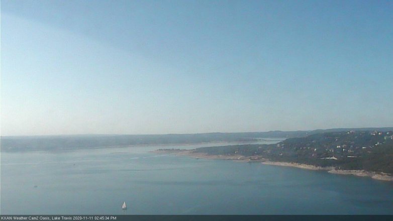 Lake Travis webcam, November 11, 2020 2:45 PM CT
