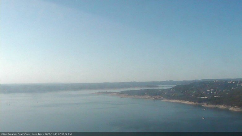 Lake Travis webcam, November 11, 2020 3:00 PM CT