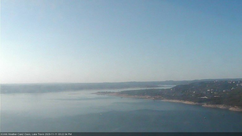 Lake Travis webcam, November 11, 2020 3:25 PM CT