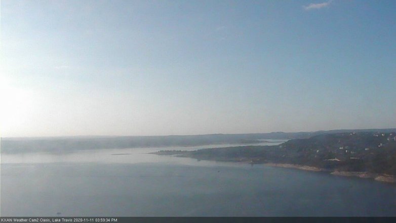 Lake Travis webcam, November 11, 2020 4:00 PM CT