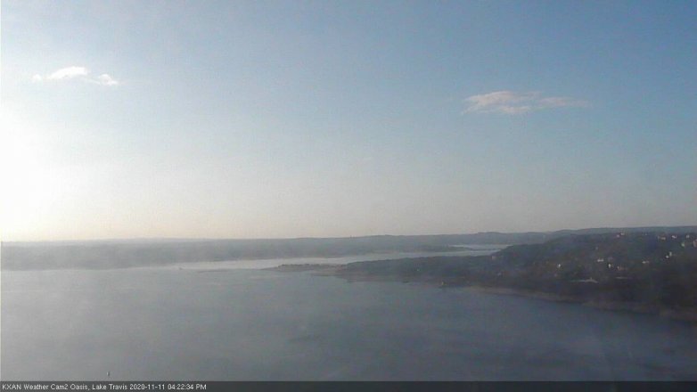 Lake Travis webcam, November 11, 2020 4:25 PM CT