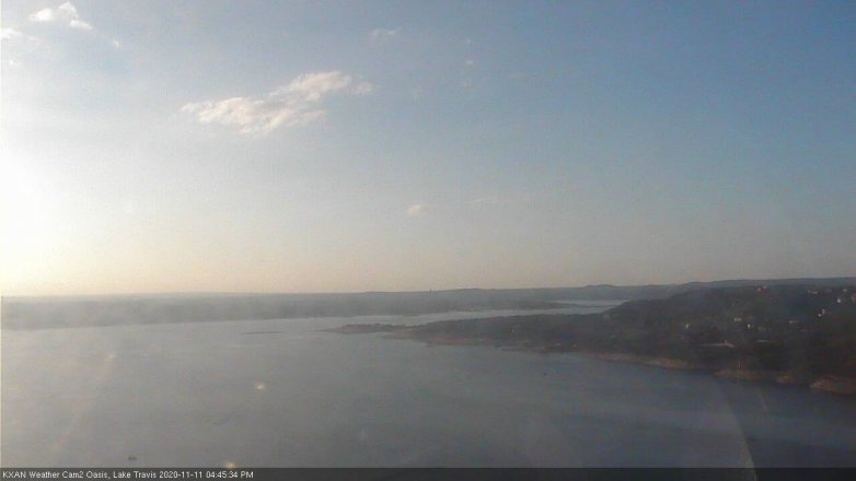 Lake Travis webcam, November 11, 2020 4:45 PM CT