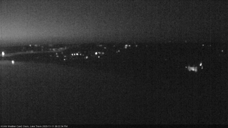 Lake Travis webcam, November 11, 2020 6:25 PM CT