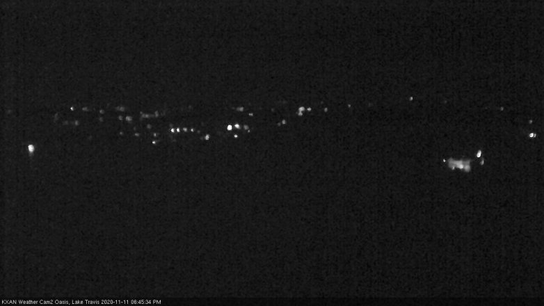 Lake Travis webcam, November 11, 2020 6:45 PM CT