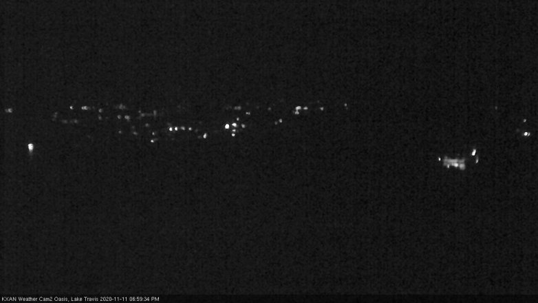 Lake Travis webcam, November 11, 2020 7:00 PM CT
