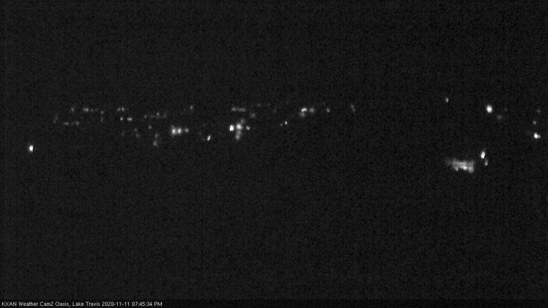 Lake Travis webcam, November 11, 2020 7:45 PM CT