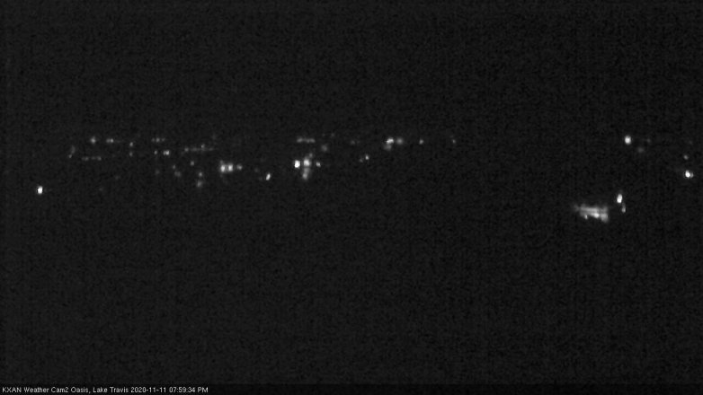 Lake Travis webcam, November 11, 2020 8:00 PM CT