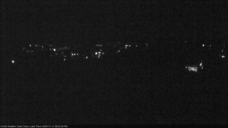 Lake Travis webcam, November 11, 2020 8:25 PM CT