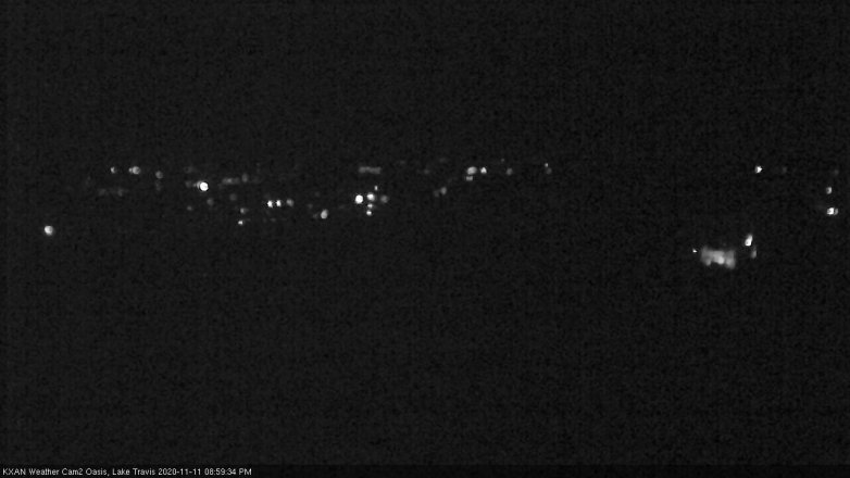 Lake Travis webcam, November 11, 2020 9:00 PM CT