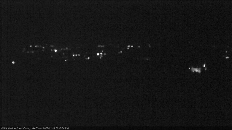Lake Travis webcam, November 11, 2020 9:45 PM CT