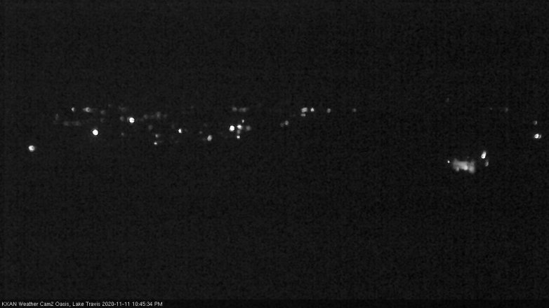 Lake Travis webcam, November 11, 2020 10:45 PM CT