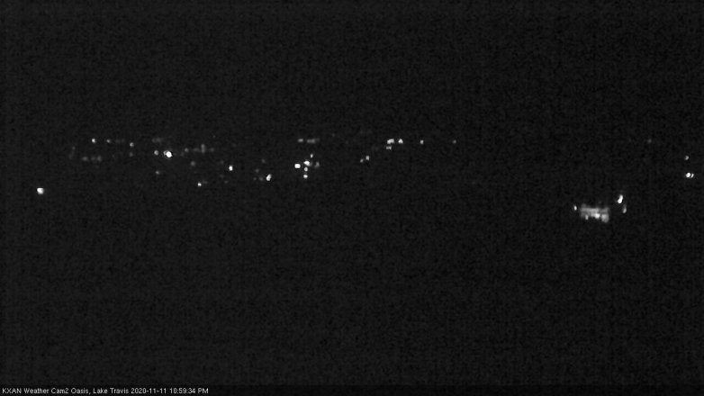 Lake Travis webcam, November 11, 2020 11:00 PM CT